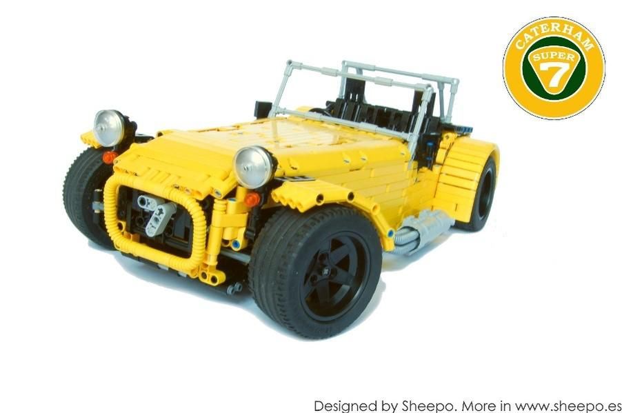 Funkcjonalny Caterham Seven z klocków Lego [wideo]