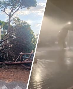 Oberwanie chmury. Gwałtowna burza niszczy wybrzeże we Włoszech