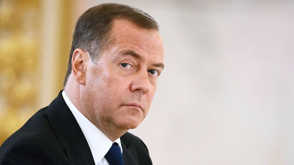 Chinese President Xi Jinping visits Moscowepa10535434 Deputy head of Russia's Security Council Dmitry Medvedev (R) attends the Russia - China talks at the Kremlin in Moscow, Russi 21 March 2023. Chinese President Xi Jinping arrived in Moscow on a three-day visit, which will last from March 20 to 22, according to Russian and Chinese state agencies. Xi Jinping visits Russia on improving joint partnership and developing key areas of Russian-Chinese economic cooperation.  EPA/ALEXEY MAYSHEV / SPUTNIK / KREMLIN POOL MANDATORY CREDIT Dostawca: PAP/EPA.ALEXEY MAYSHEV / SPUTNIK / KREMLIN POOL