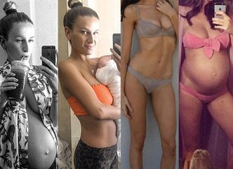 Odchudzanie w trakcie ciąży to NAJGŁUPSZA MODA na Instagramie? Psycholog: "Zdjęcia chudych mam powodują u innych depresję"