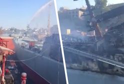 Rosjanie zobaczyli okręt "Mińsk". "Spalony, upadł" [RELACJA NA ŻYWO]