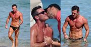 Strzaskany na mahoń Luke Evans wymienia czułości z tajemniczym nieznajomym na plaży w Miami (ZDJĘCIA)