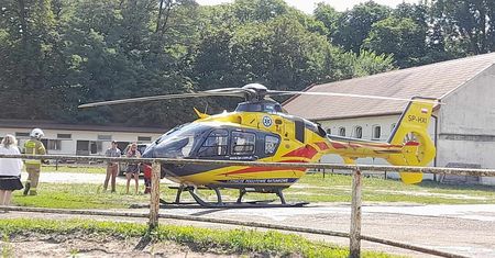 Wypadek w Stadzie Ogierów w Łącku!