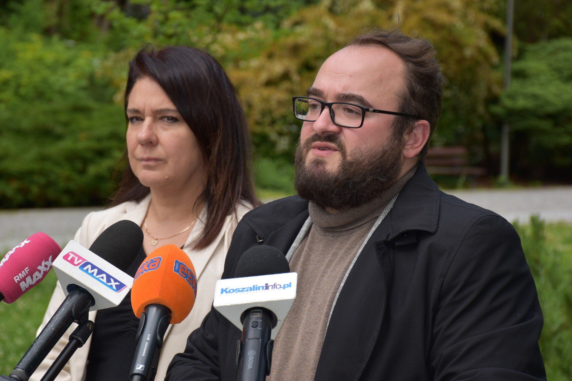 Konferencja prasowa radnych klubu Trzecia Droga.