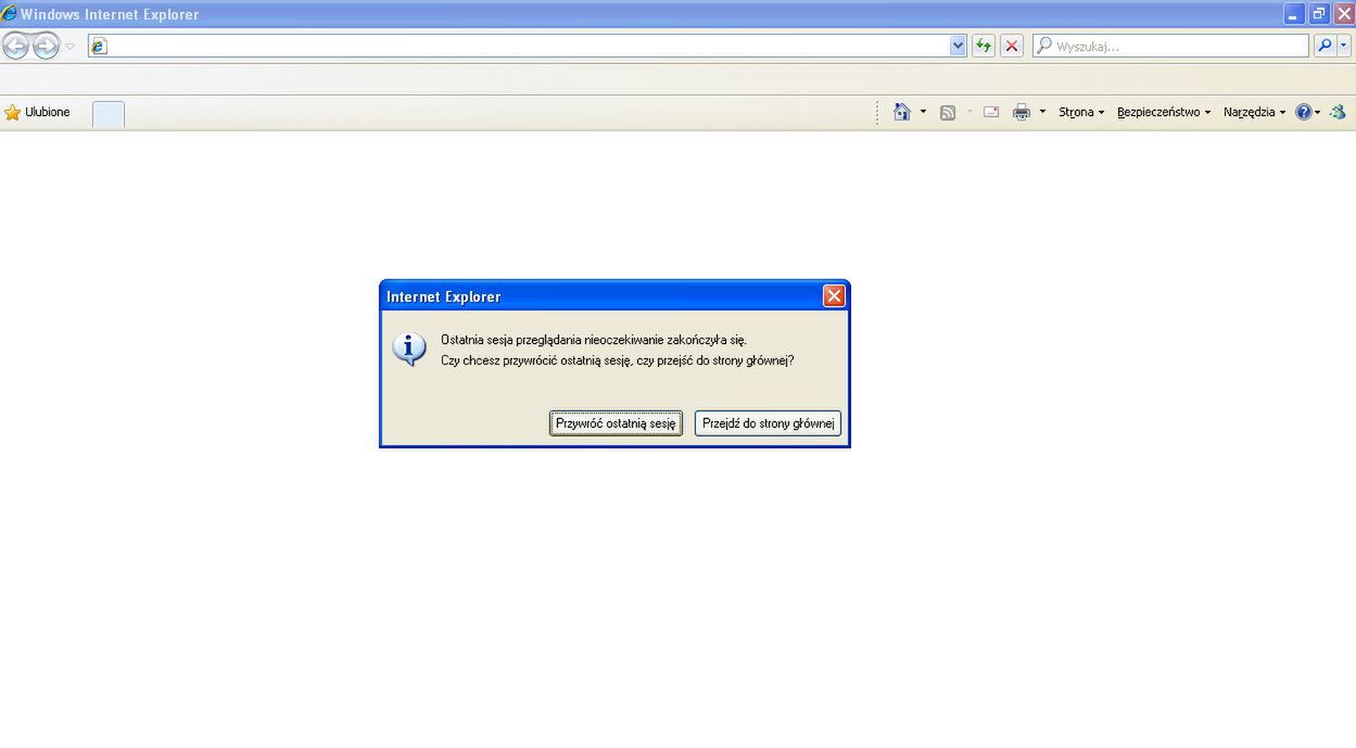 Co zrobić, gdy Internet Explorer "przestaje odpowiadać"? 4