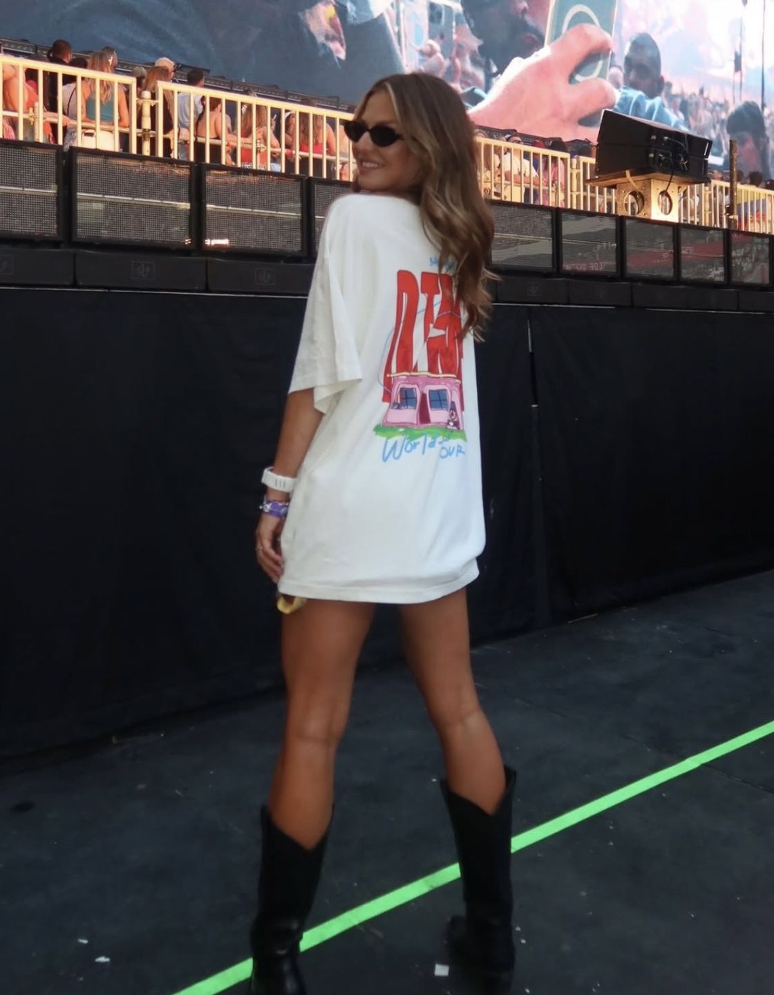 Anna Lewandowska na koncercie 