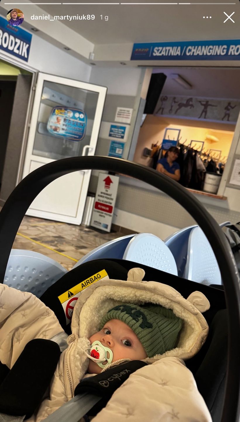 Daniel Martyniuk zabrał syna na basen