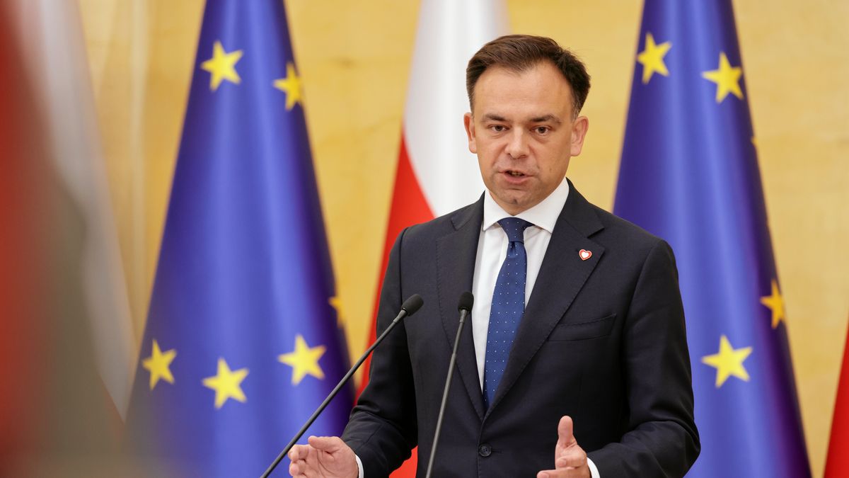 Minister finansów i gospodarki Andrzej Domański