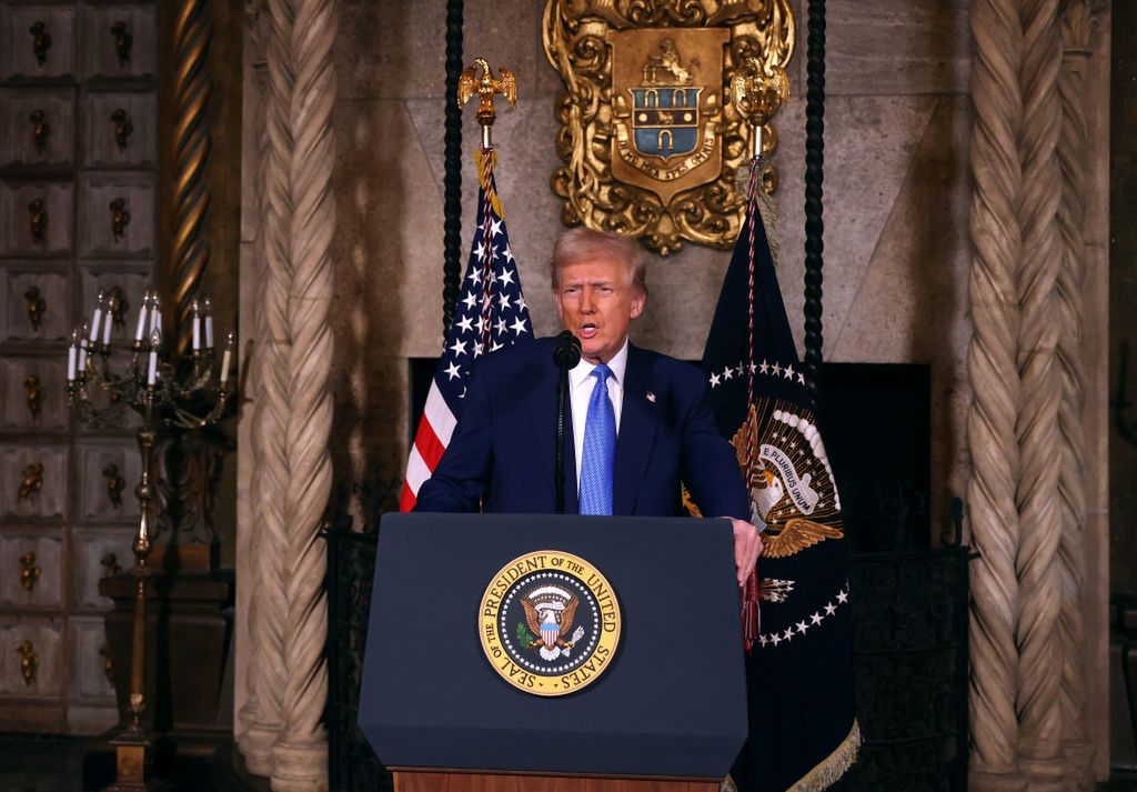 President Trump Signs Executive Orders At Mar-a-Lago In Palm Beach, Florida
PALM BEACH, FLORIDA - FEBRUARY 18: U.S. President Donald Trump delivers remarks before signing an executive order on expanding access to IVF at his Mar-a-Lago resort on February 18, 2025 in Palm Beach, Florida. Later today Fox News will air a joint interview between President Trump and Tesla and SpaceX CEO Elon Musk. (Photo by Joe Raedle/Getty Images)
Joe Raedle