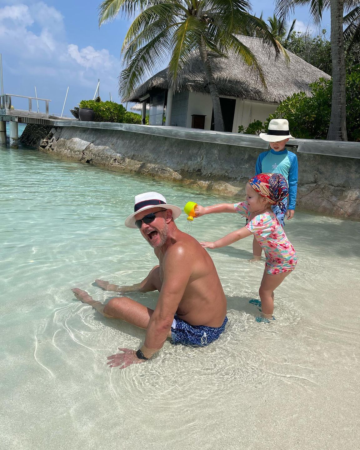 Edyta i Cezary Pazurowie na Malediwach