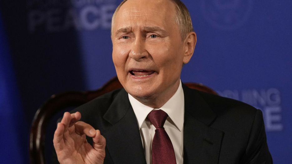 Putin w czasie spotkania z Donaldem Trumpem. 15 sierpnia 2025 ro