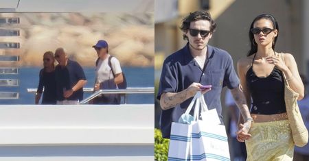 Brooklyn Beckham zerwał kontakt z rodzicami. Teraz byczy się w Saint-Tropez z żoną i TEŚCIAMI