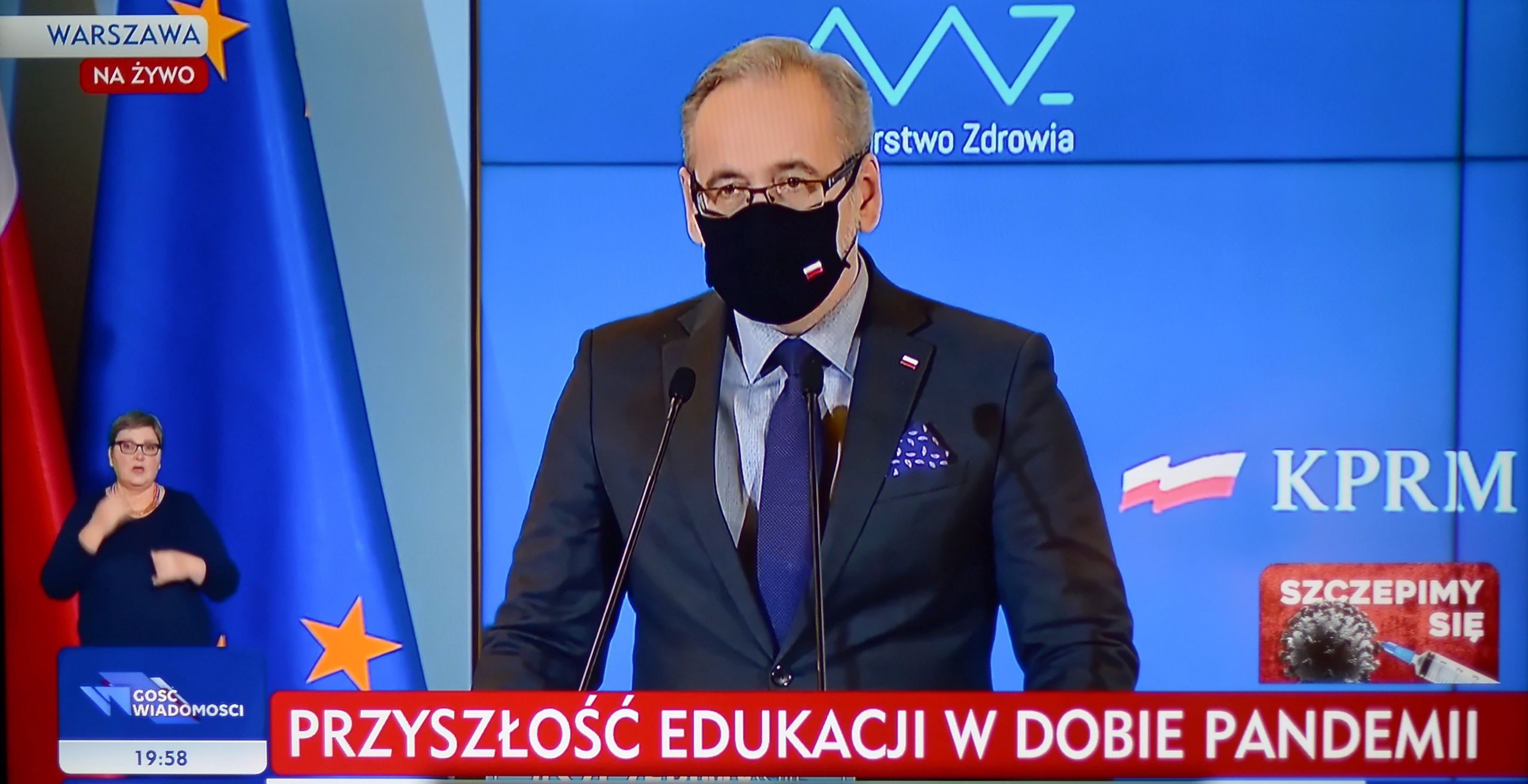 Konferencja ministra zdrowia (fot. PAP/ Marcin Obara)