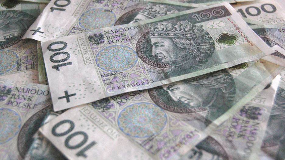 pieniądze, złoty, banknoty