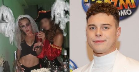 Wiktoria Gąsiewska bawi się na halloweenowej imprezie w stroju UPIORNEJ PANNY MŁODEJ