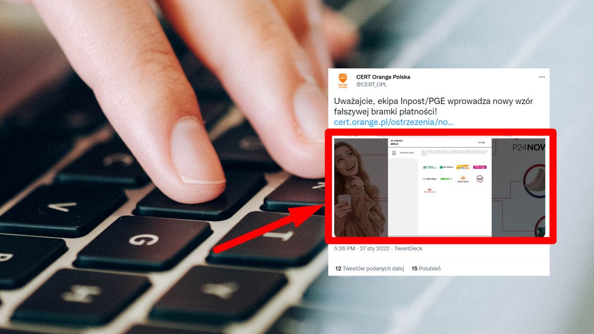 Nowa, fałszywa bramka płatności