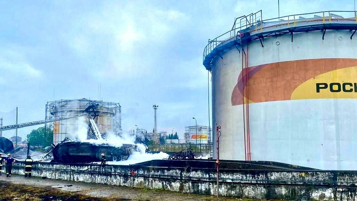 Rezultat ataku na magazyn ropy w Soczi