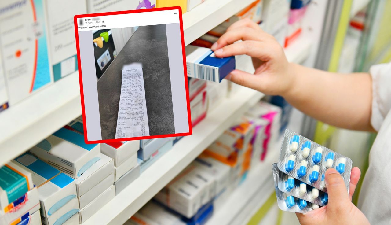 "Muszę wybierać". Paragon z apteki. Aż wrzuciła na Facebooka