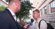 "Przypadkowy przechodzień" w "Wiadomościach". Reporter grozi sądem