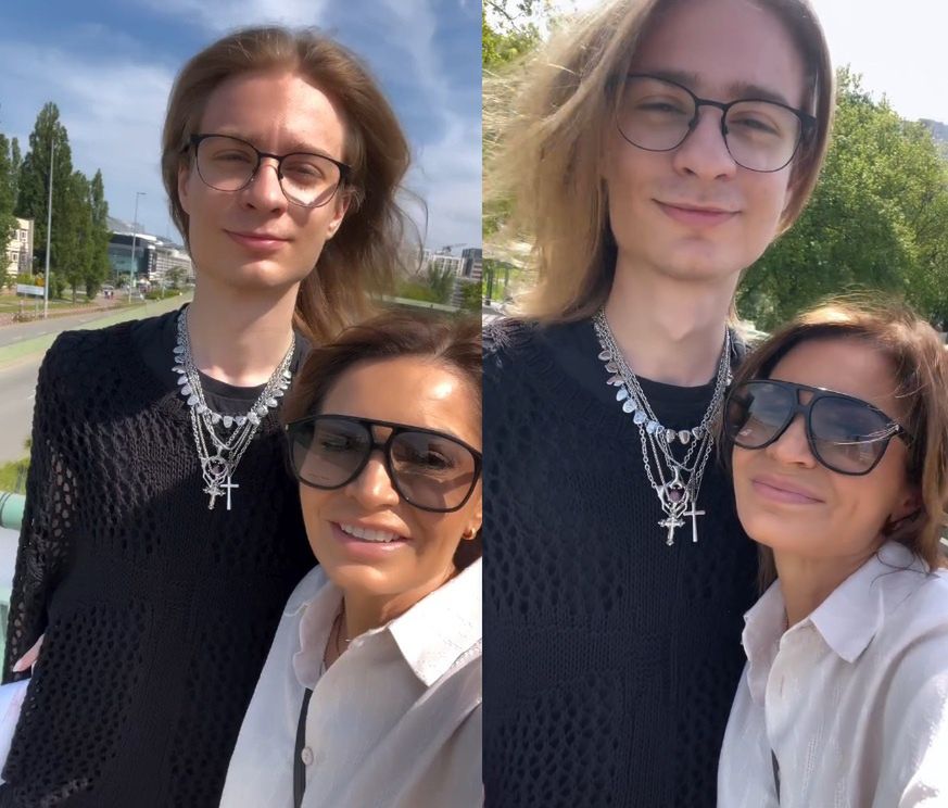 Joanna Górska z synem Kacprem w 2025 roku