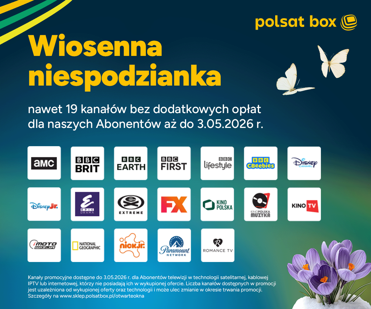 Nawet 19 kanałów za darmo w wiosennym "otwartym oknie" Polsat Box