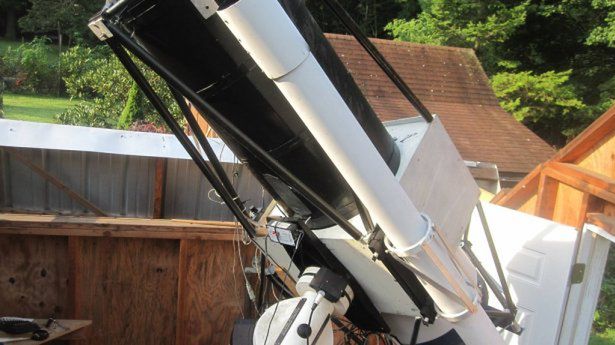 Niesamowity teleskop "zrób to sam" w przydomowym ogródku