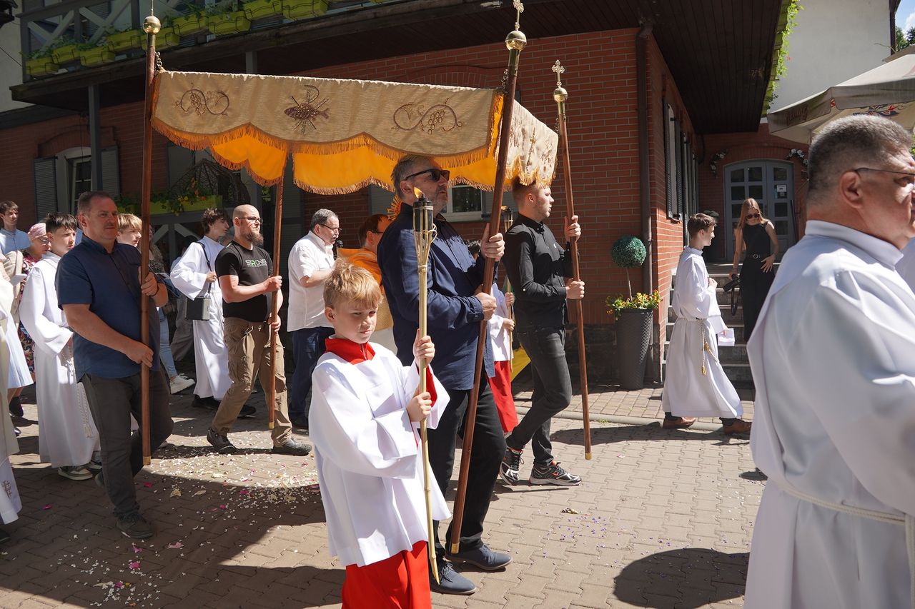 Boże Ciało, Procesja Parafia pw.  Św Rafała Kalinowskiego w Pile