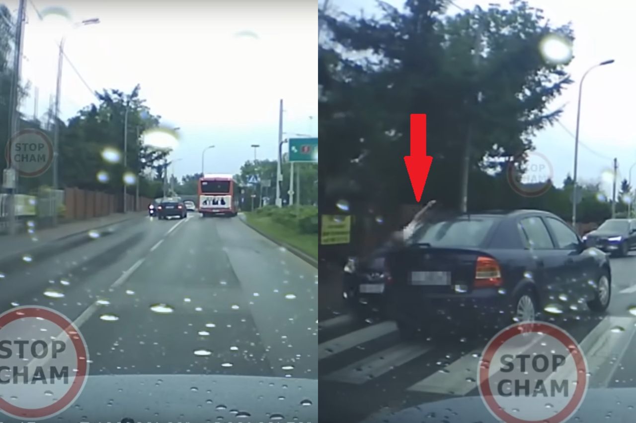 Omal nie potrącił człowieka w Częstochowie. Internauci w szoku