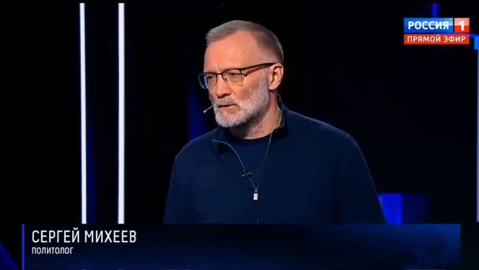 Siergiej Michejew jest częstym gościem Rossija 1, gdzie wręcz nawołuje do mordowania Ukraińców