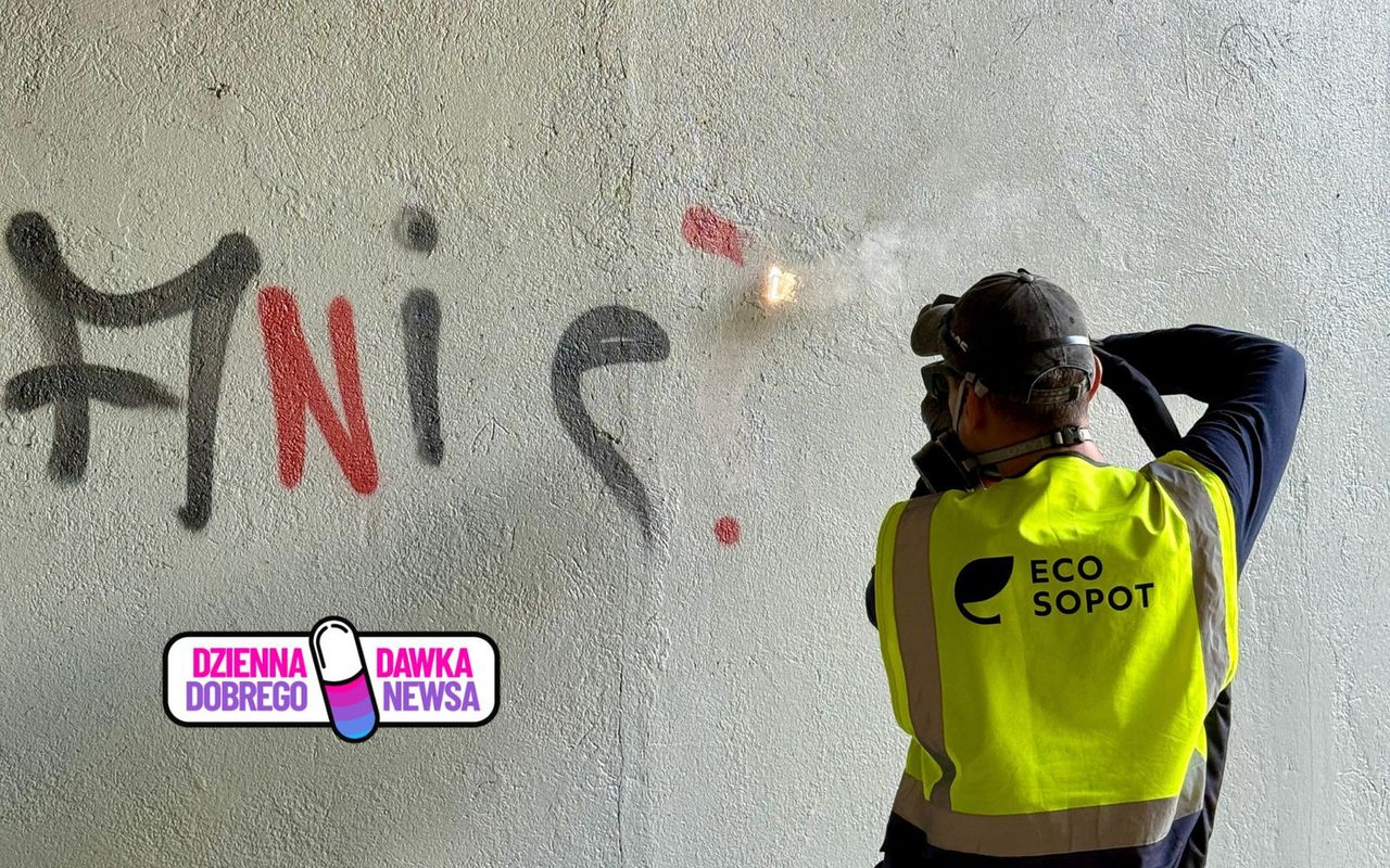 "Dzieła" wandali znikają. W Sopocie lasera używają