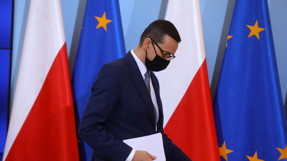 Koronawirus w Polsce. Premier Mateusz Morawiecki podczas konferencji prasowej po zakończeniu posiedzenia Rządowego Zespołu Zarządzania Kryzysowego