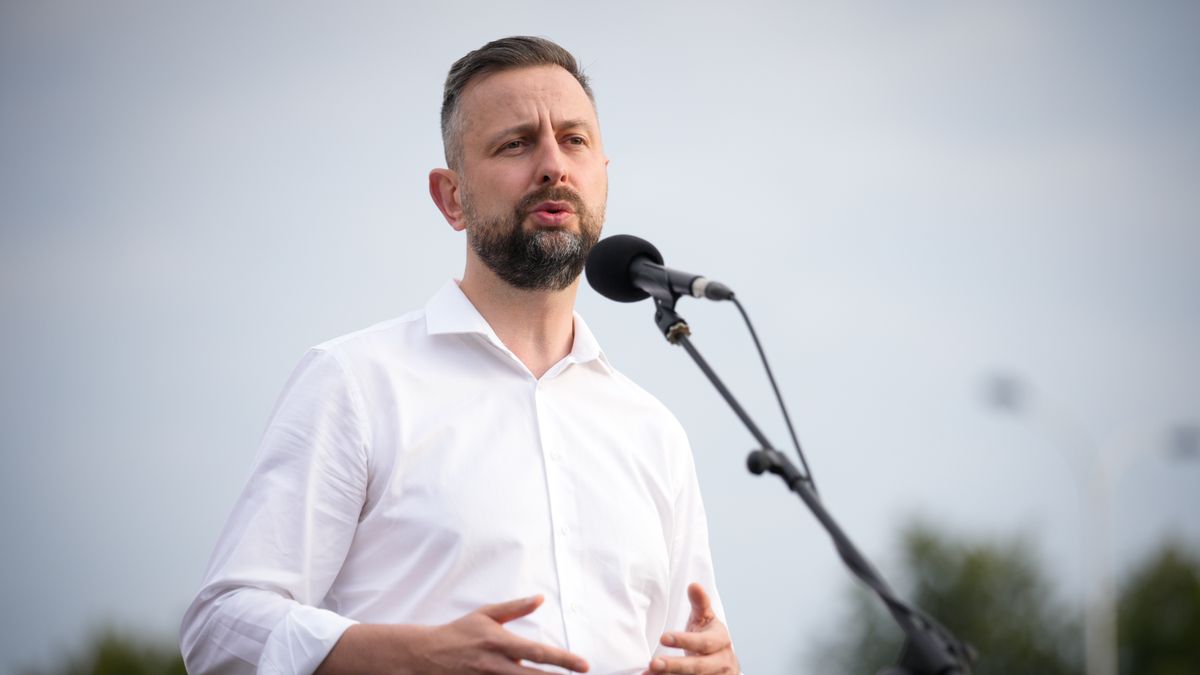 Polish Minister of Defence Wladyslaw Kosiniak-Kamysz is seen during a press conference following the early morning military parade rehearsals in Warsaw, Poland on 10 August, 2025. (Photo by Jaap Arriens/NurPhoto via Getty Images)