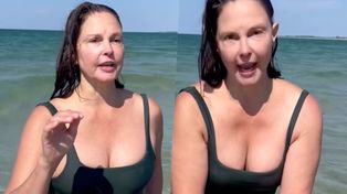 Hollywoodzka gwiazda w Bałtyku bez skrępowania bawi się jak dziecko