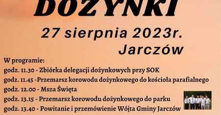 Dożynki w Jarczowie 2023. Występy artystyczne, atrakcje dla dzieci