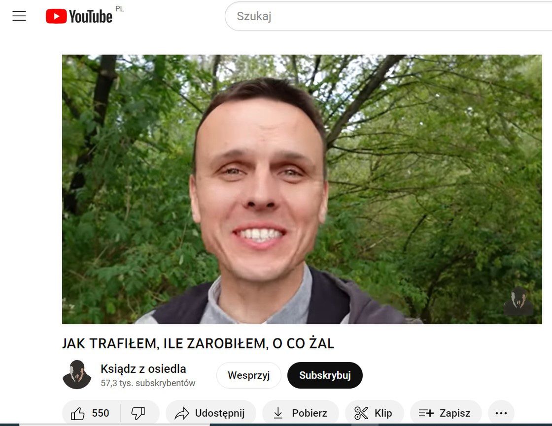 Ksiądz z osiedla u znanego youtubera. 