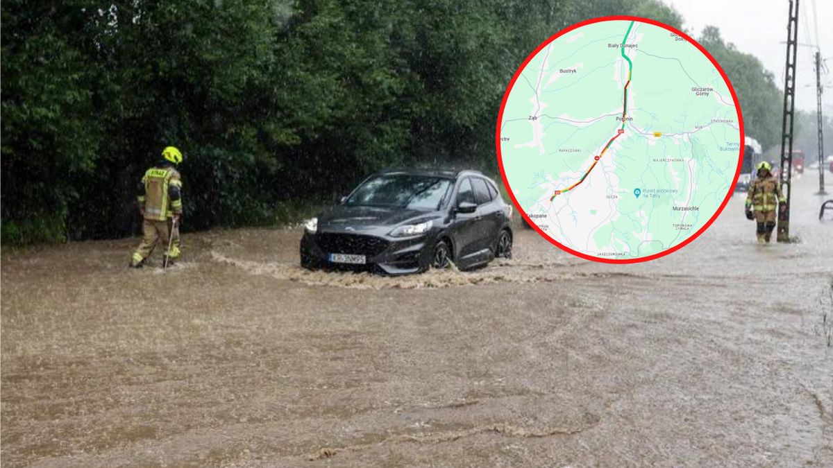 Ulewa na Podhalu. Zakopianka pod wodą