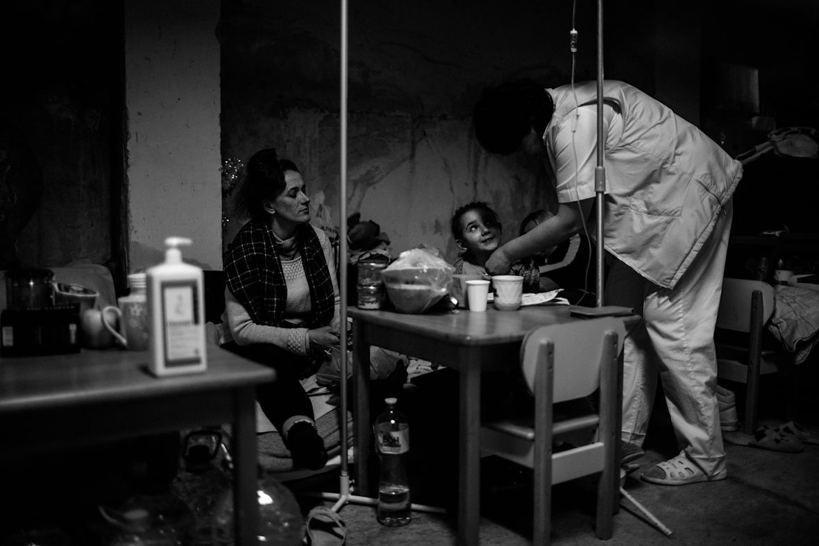 Jedna z matek towarzysząca swojemu ciężko choremu dziecku