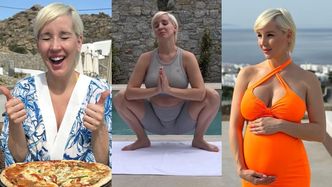 Lil Masti chwali się greckimi wakacjami na Mykonos: hotel w barterze, joga rozluźniająca mięśnie... i sesja zdjęciowa z brzuchem (ZDJĘCIA)