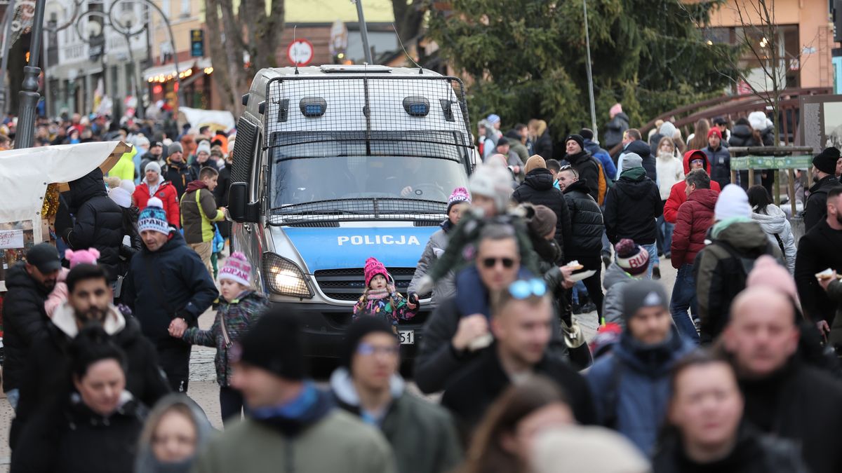 Turyści w Zakopanem.