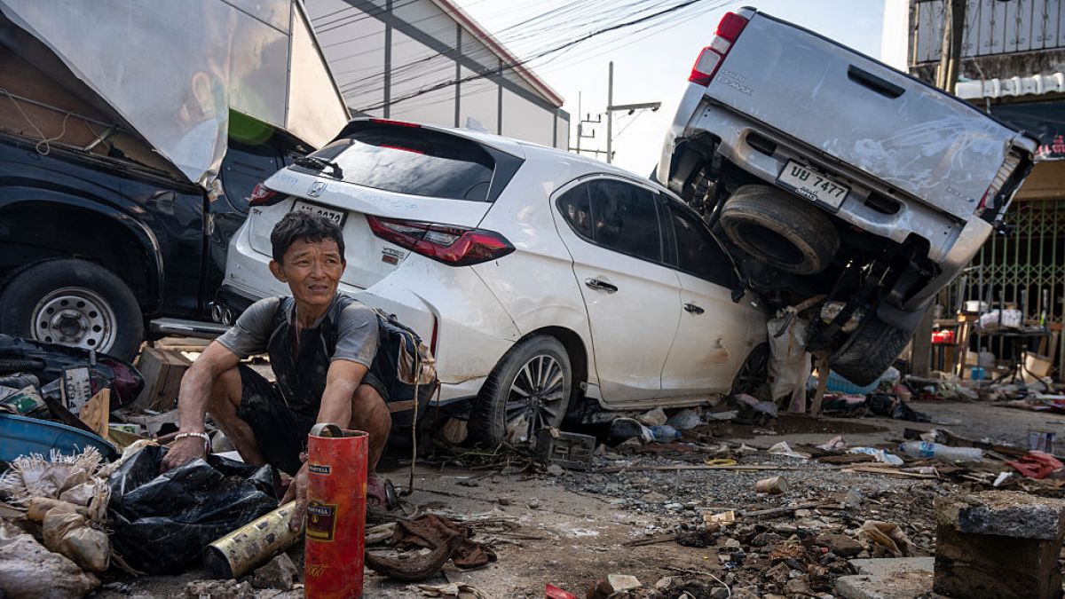 Katastrofalne powodzie dotknęły również południową Tajlandię