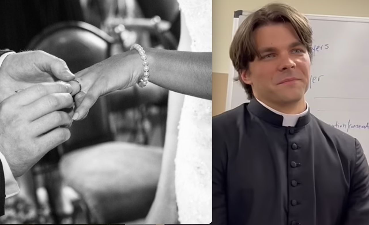 The priest elopes with student to Italy. Now they are married