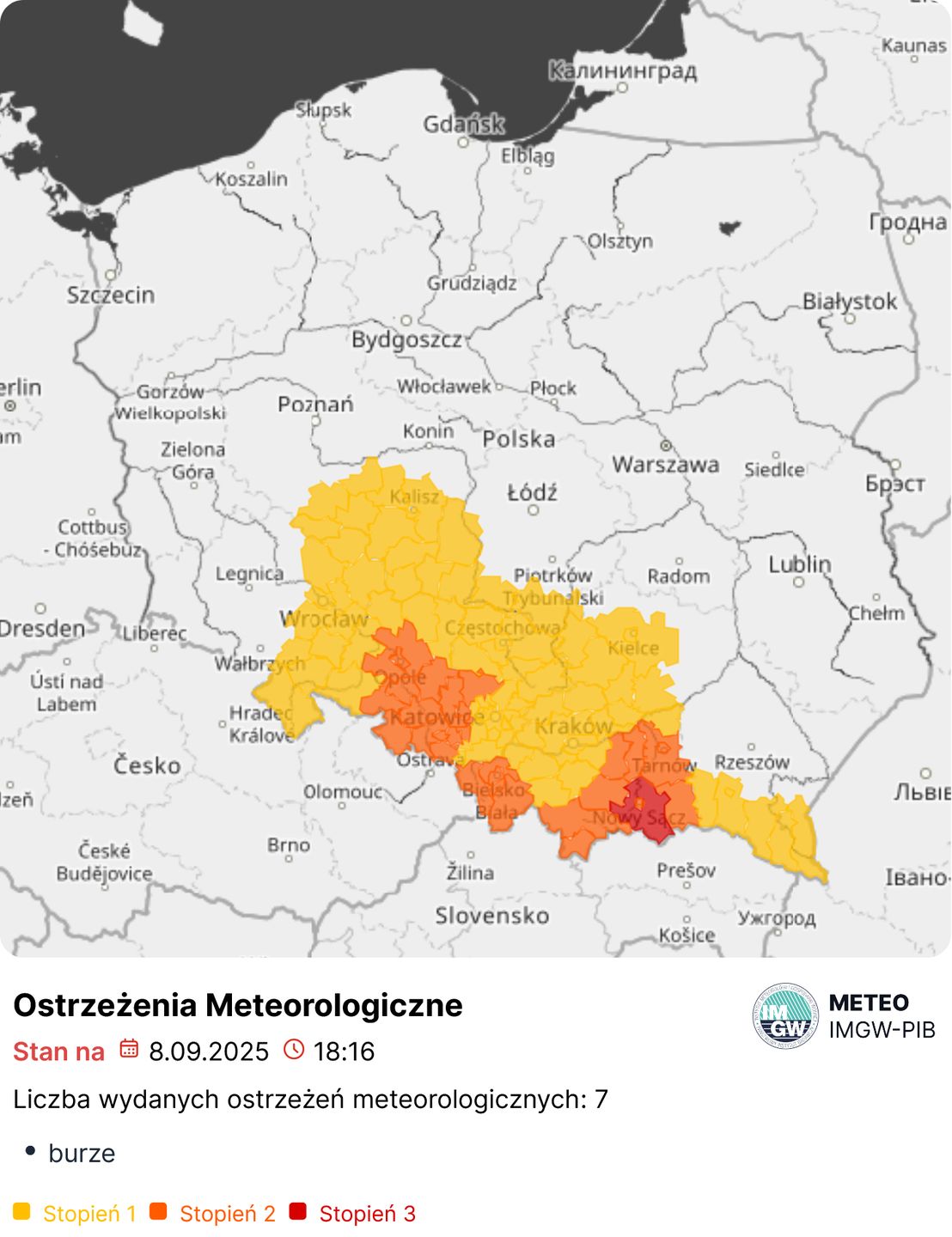 Ostrzeżenia meteorologiczne