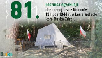Busko-Zdrój: 81. rocznica zbiorowej egzekucji dokonanej przez Niemców w Lesie Wełeckim. Wzruszające uroczystości z udziałem żołnierzy