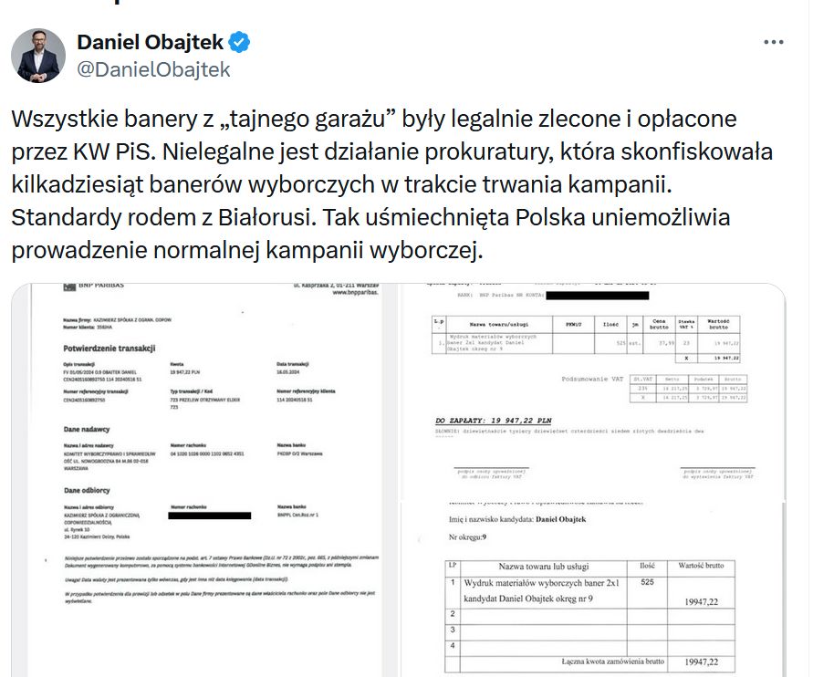 Wpis Daniela Obajtka 