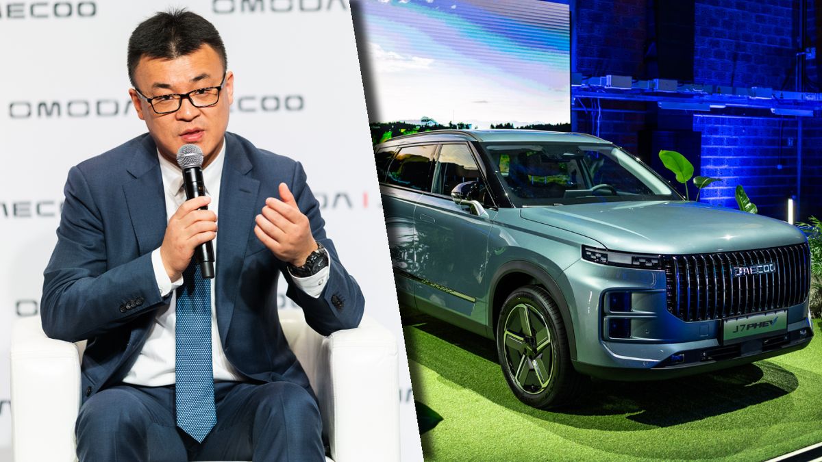 Charlie Zhang podczas polskiej premiery modelu Jaecoo 7