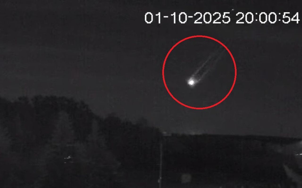 Była godz. 20.00. Niezwykły widok na niebie. Nagranie z Mazowsza