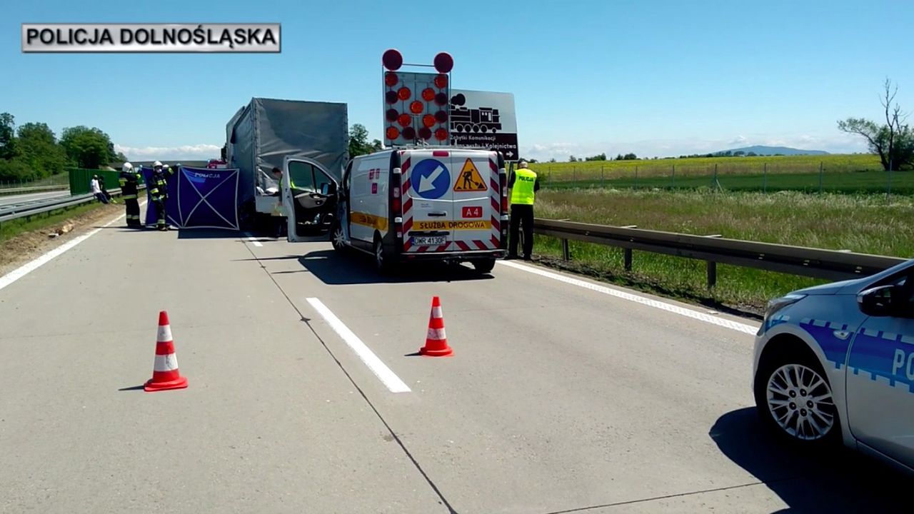 Wrocław. Śmiertelny wypadek na A4. Policja ustala szczegóły