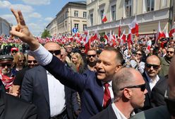 Nawrocki na marszu w Warszawie. "Polacy chcą zmiany"