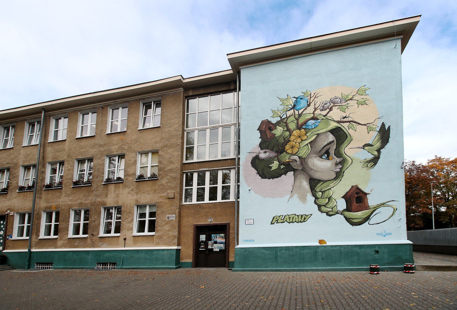 Efektowne murale na murach SP nr 46