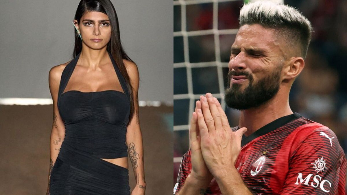 Na zdjęciu: piłkarz AC Milanu i Mia Khalifa